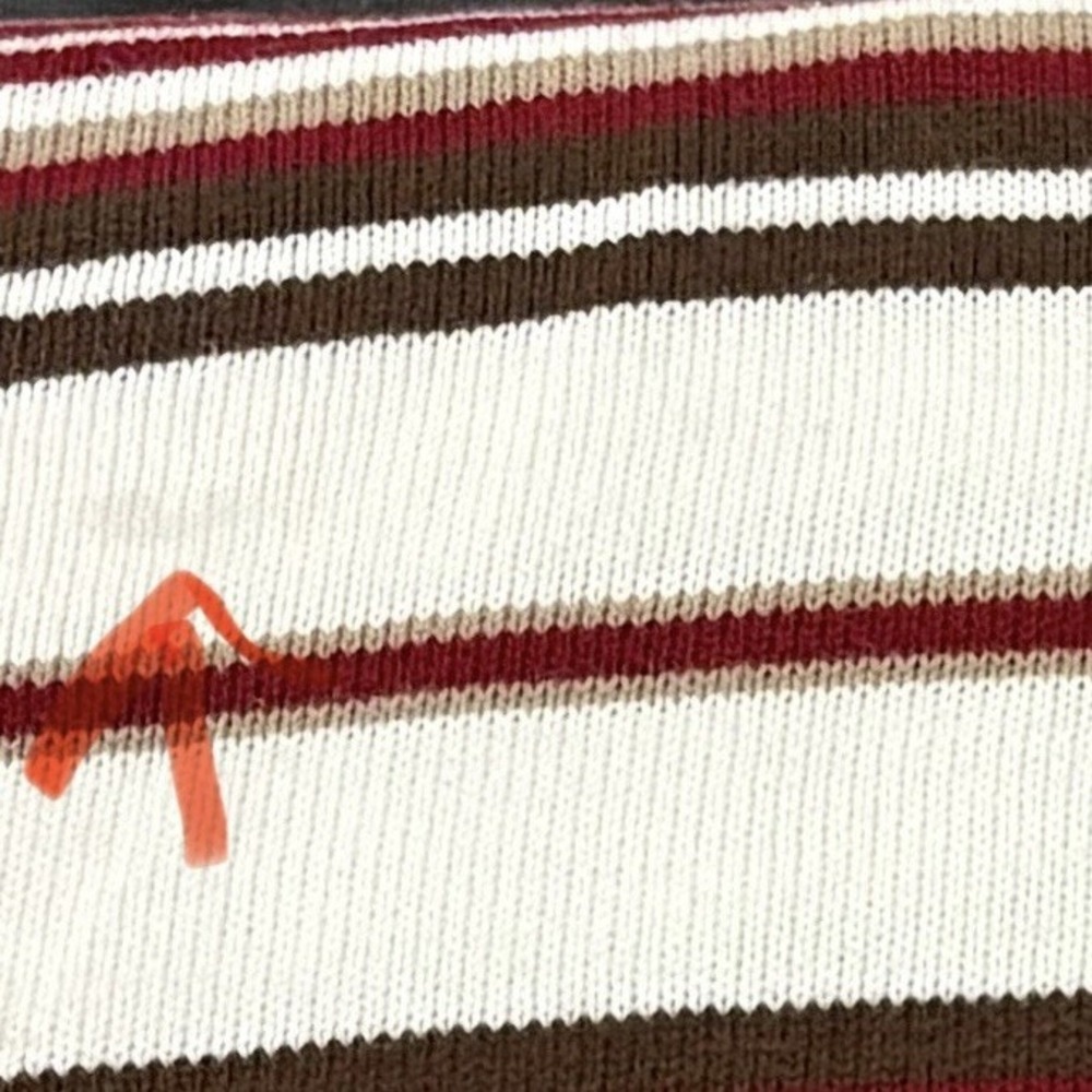 Vintage Mecca Sweater Mens 2XL Pullover White striped Hip Hop Y2K 90s 1990s - Picture 16 of 16